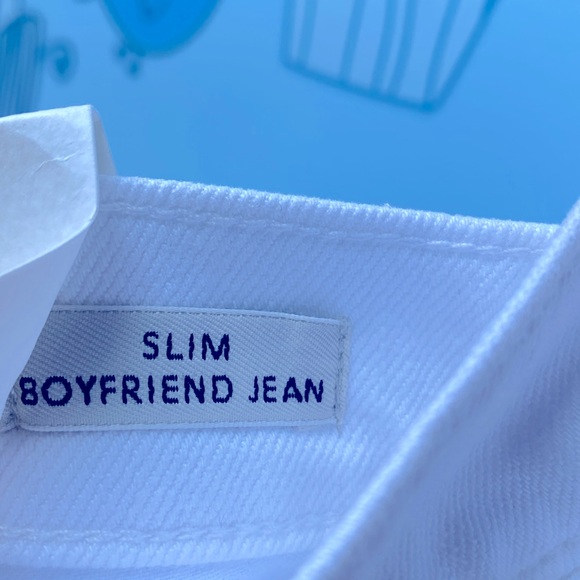 NWT J. Crew Denim Slim Boyfriend White Jeans -  Item Style AO671 Women's Size 25 - Picture 7 of 14